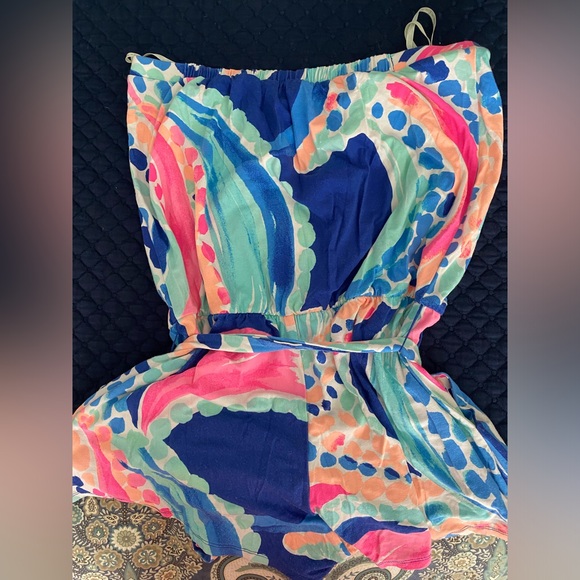 Lilly Pulitzer Ritz Romper - Ocean Jewel - Picture 4 of 4